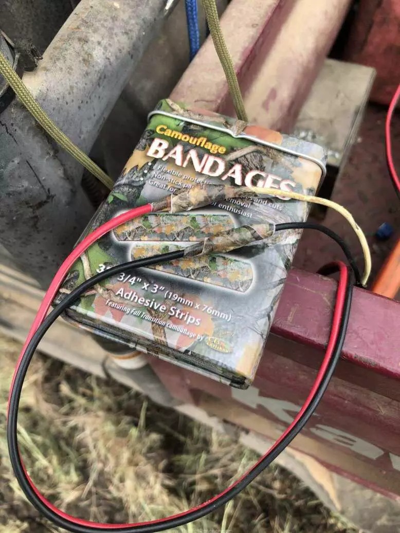 Using bandaids for wire insulation