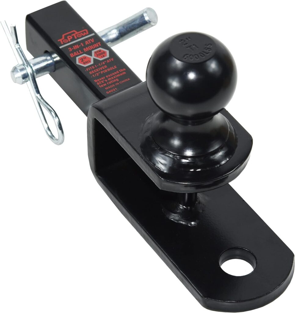 Side view of Top Tow Multifunction tow ball. Photo courtesy of Top Tow.